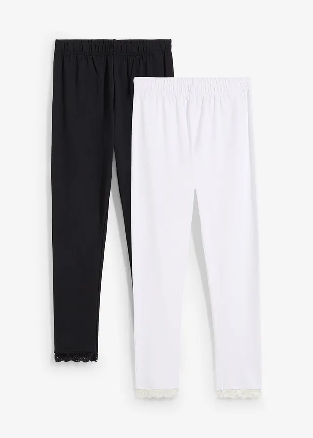 Legíny s čipkovaným zakončením (2 ks v balení) Legíny s čipkovaným zakončením (2 ks v balení)