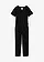 Žerzejový overal s organickou bavlnou, barva: černá