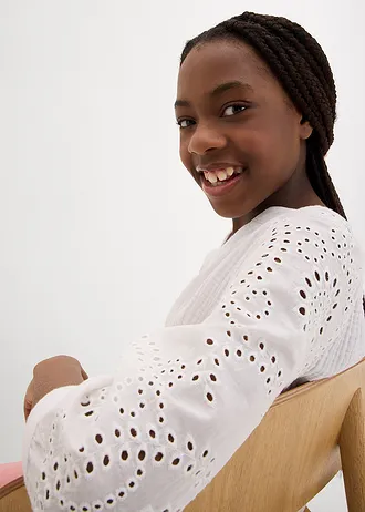 Tuniková halenka ze vzdušného mušelínu • bílá • bonprix obchod