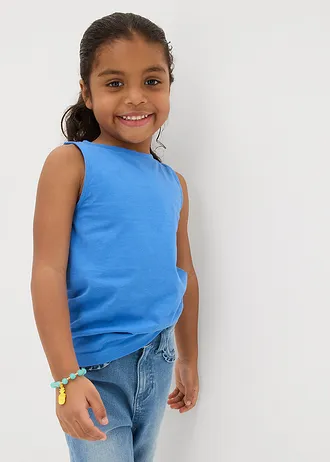 Top van puur biologisch katoen ( set van 3), Kleur: gletsjerblauw+natuurbeige+donkerblauw