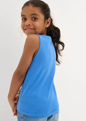 Top van puur biologisch katoen ( set van 3), Kleur: gletsjerblauw+natuurbeige+donkerblauw