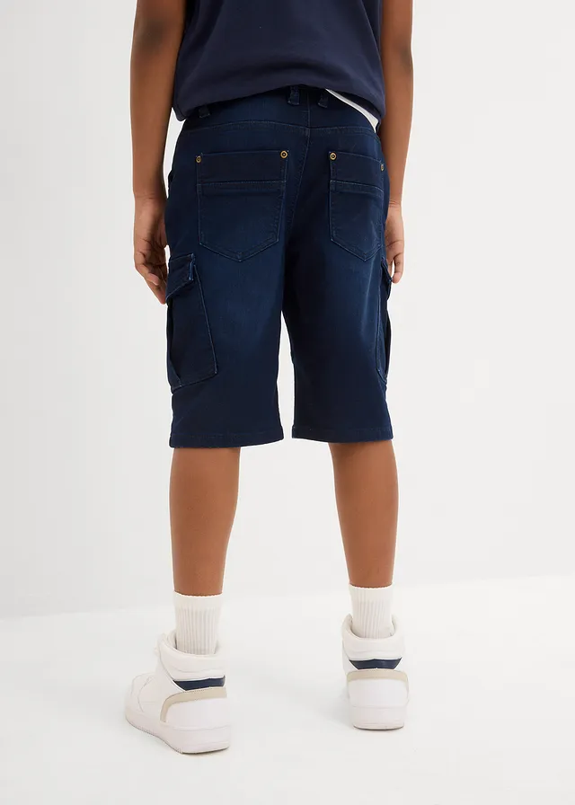 Bermuda jean en molleton, Regular • bleu foncé denim • product-page.page-title-suffix