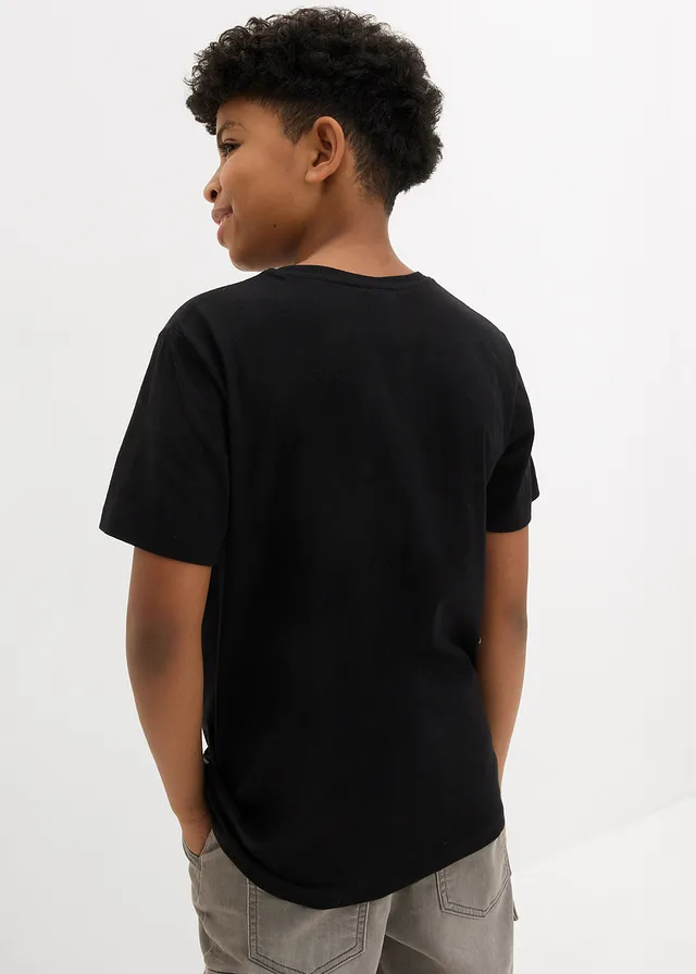 Jongens T-shirt van biologisch katoen met een coole print • zwart met print • product-page.page-title-suffix