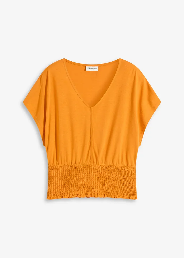 Tričko s nariaseným zakončením