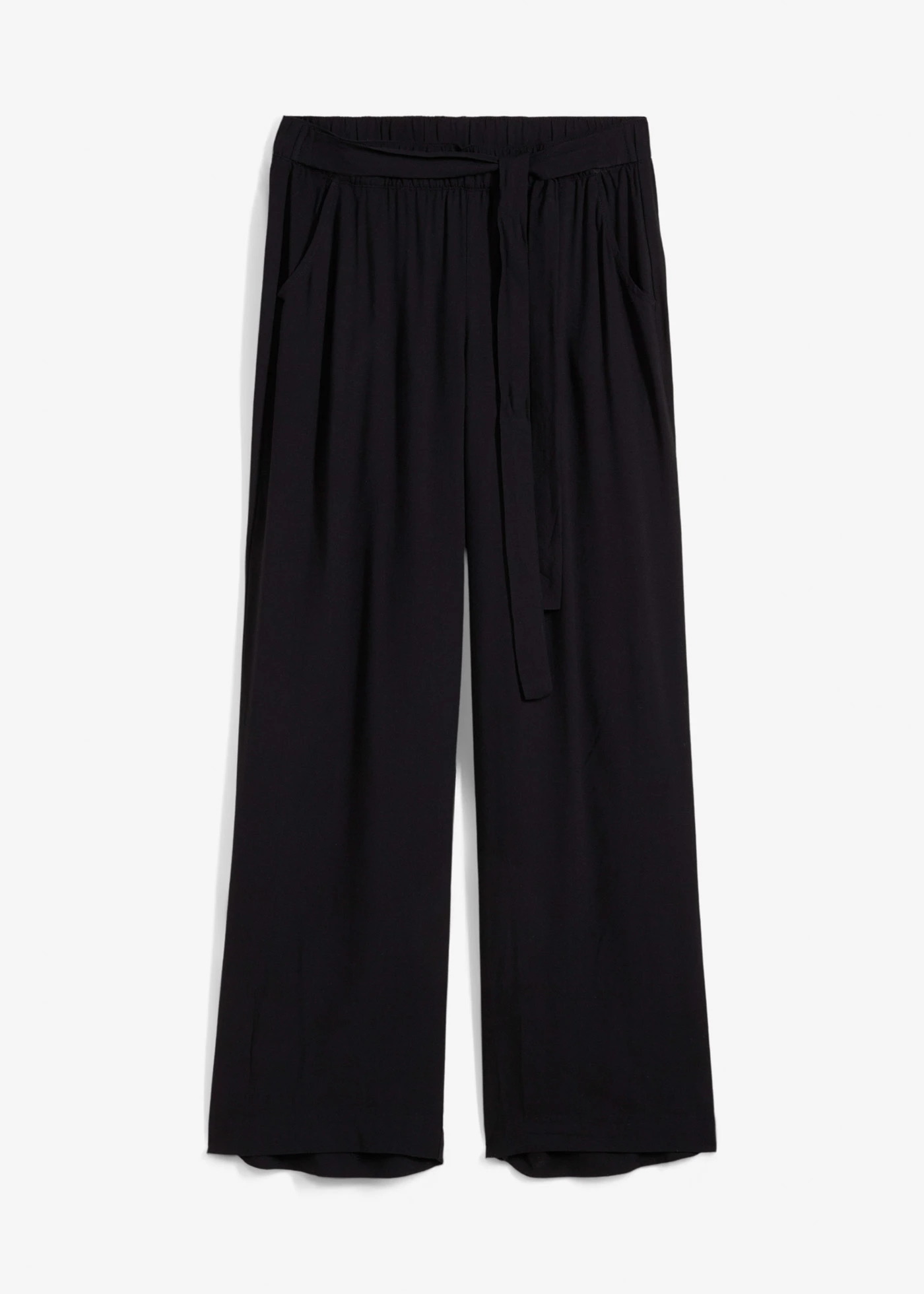 Palazzo broek van zachte viscose • zwart • bonprix online shop