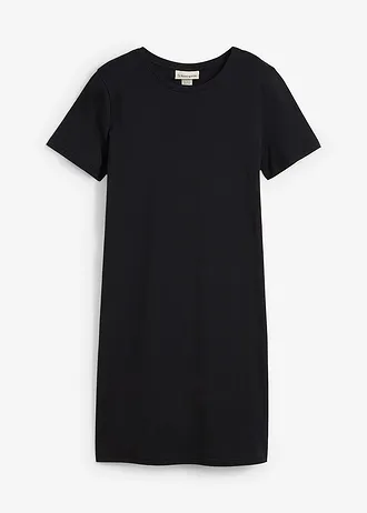 Žerzejové šaty z čisté organické bavlny, barva: černá