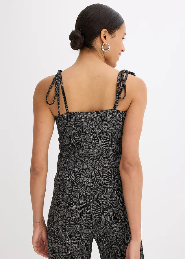 Top en jersey crêpe • noir-blanc imprimé • product-page.page-title-suffix