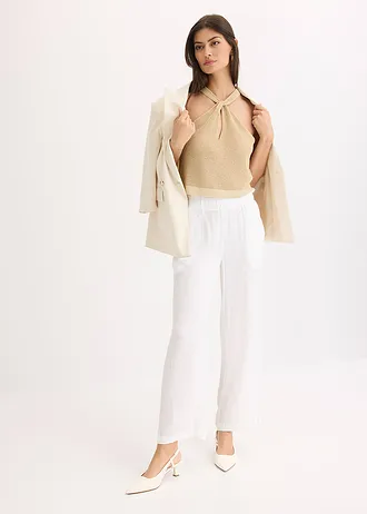 Pletený top se třpytem • metalická zlatá • bonprix obchod