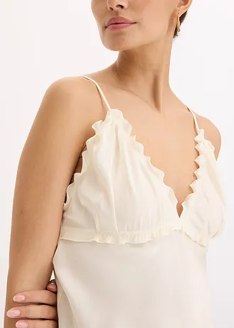 Maxi jurk van soepel satijn • champagnekleur • bonprix online shop