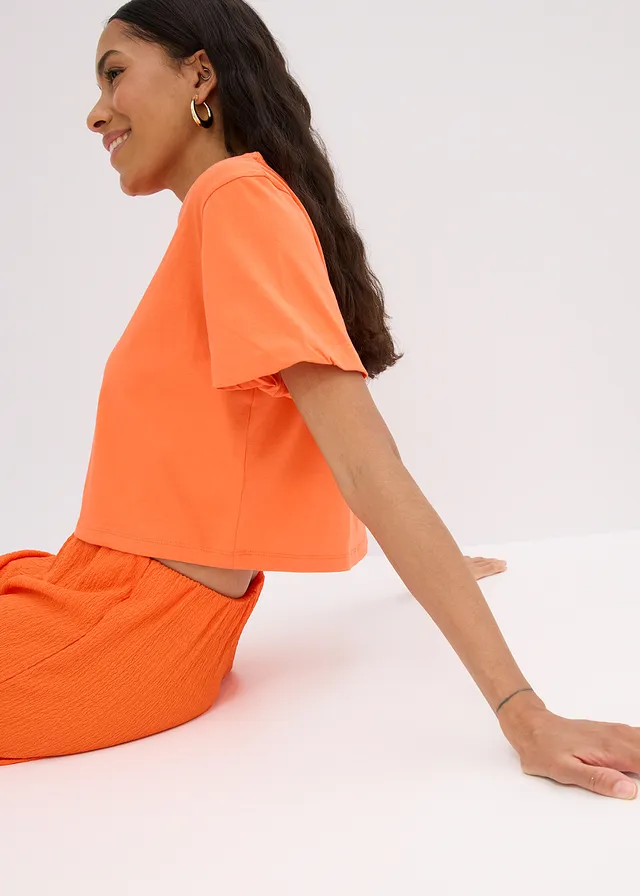 Short en léger jersey crêpe • mangue • product-page.page-title-suffix