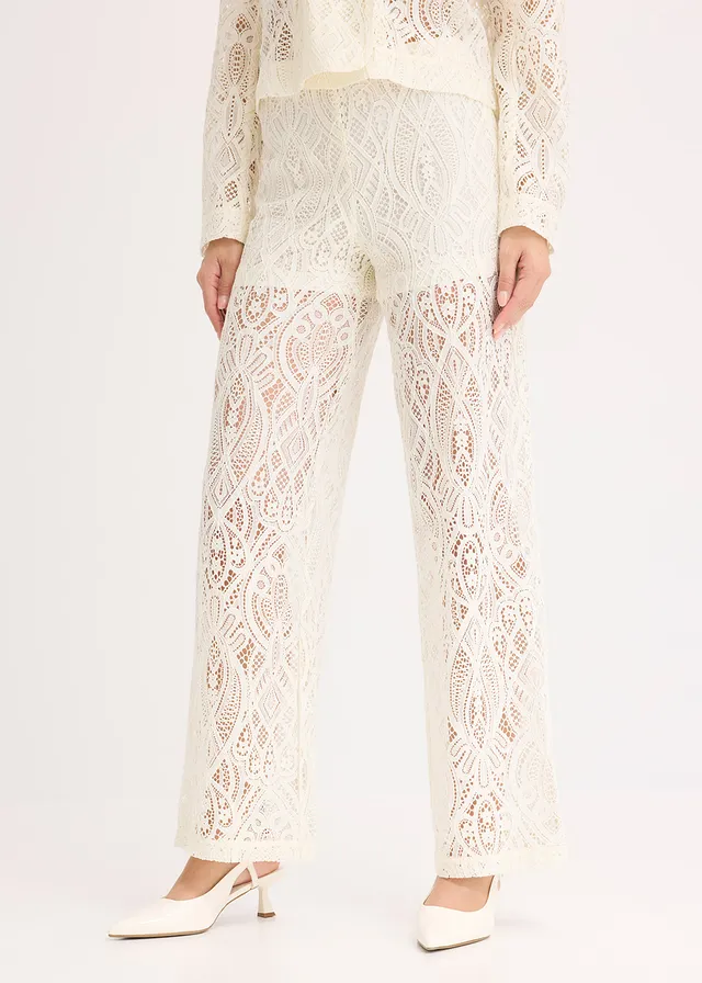 Pantalon en dentelle • crème • product-page.page-title-suffix