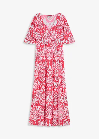 Žerzejové šaty • pink + bílá • bonprix obchod