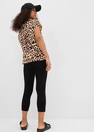 Lot de 2 leggings 3/4 en coton extensible • noir • Boutique bonprix