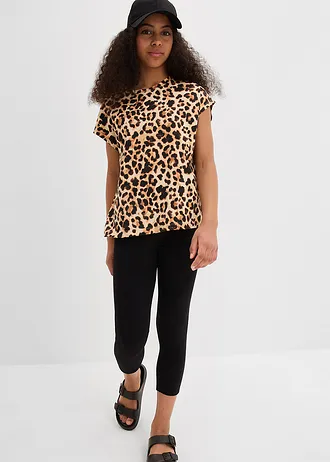 Lot de 2 leggings 3/4 en coton extensible • noir • Boutique bonprix