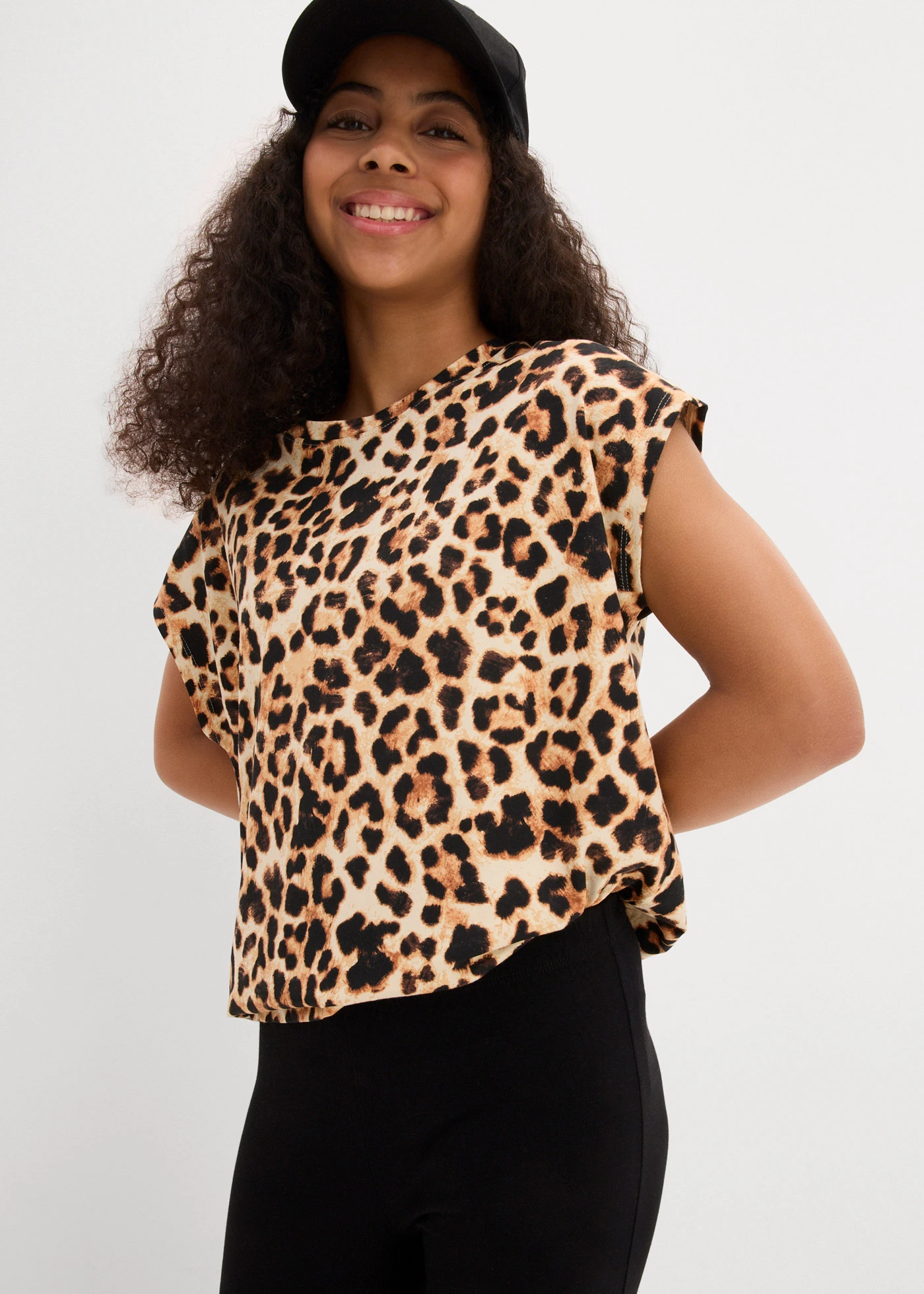 Capri legging van een katoenmix (set van 2) • zwart • bonprix online shop