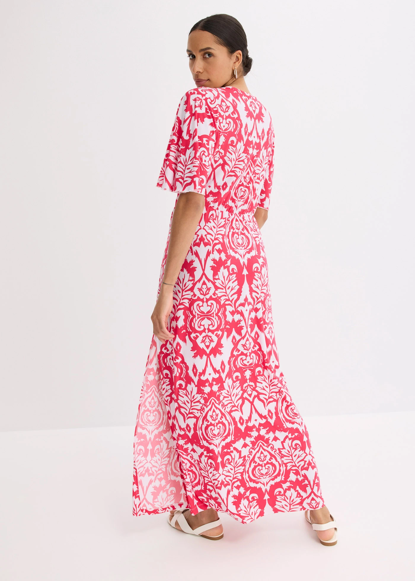 Dzsörzé ruha • pink/fehér • bonprix áruház