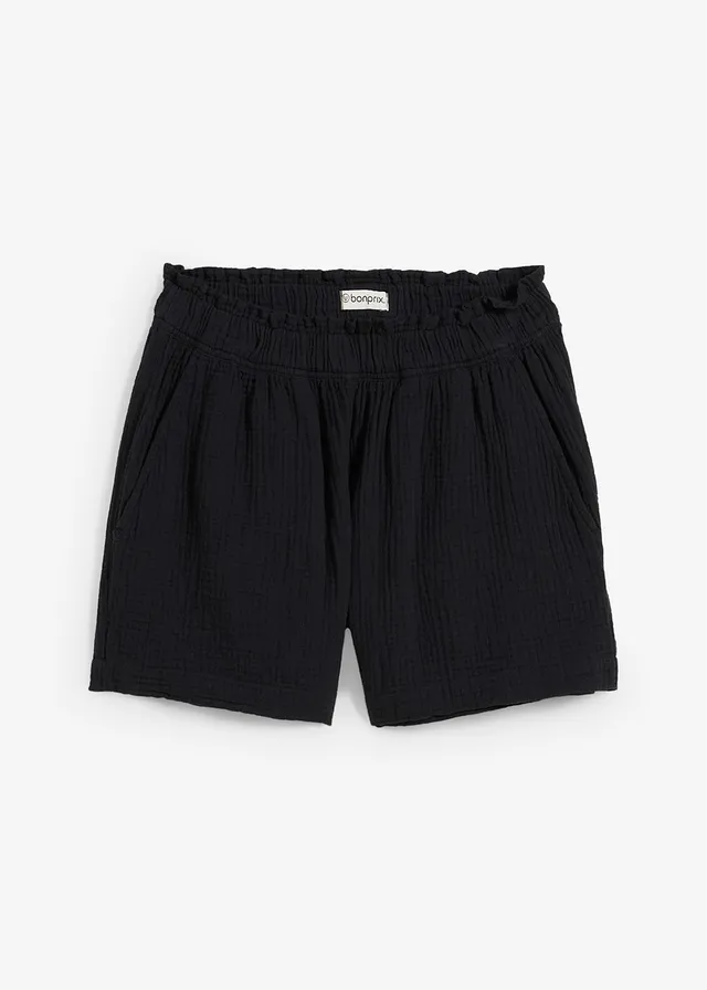 Mousseline short van katoen
