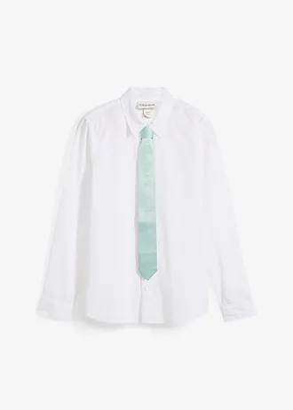 Chemise et cravate (ens. 2 pces) • blanc • Boutique bonprix