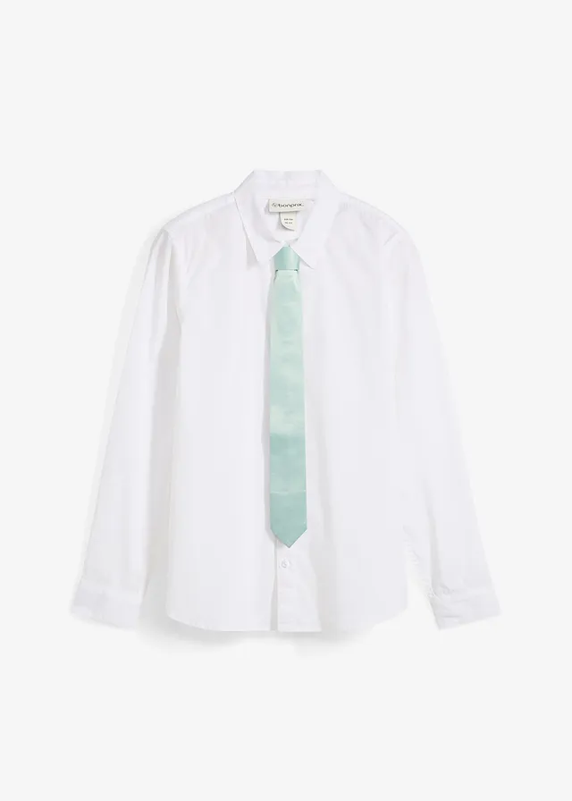 Chemise et cravate (ens. 2 pces) • blanc • Boutique bonprix