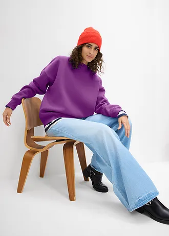 Oversize mikina • tmavofialová • obchod bonprix