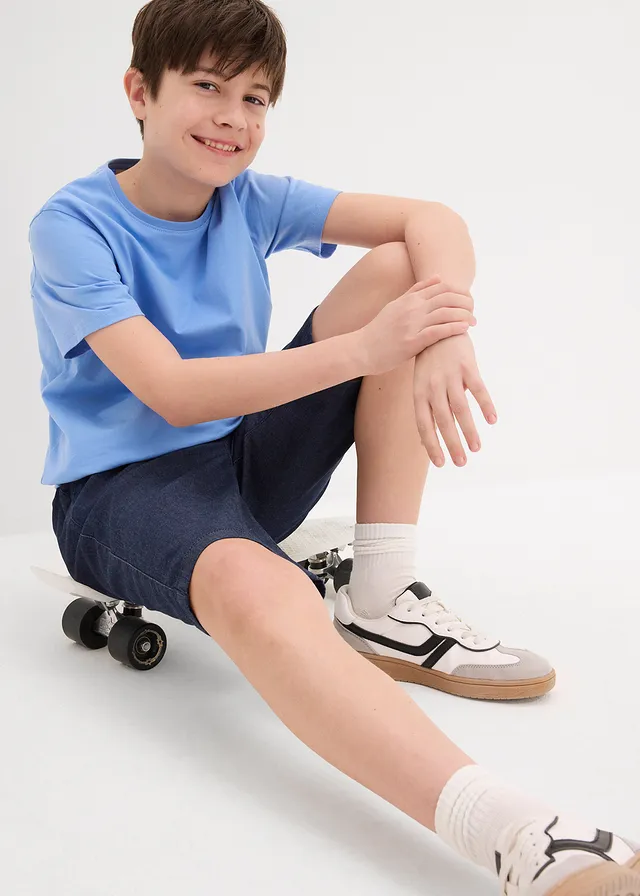 Instap jeans short, regular fit • nachtblauw denim • product-page.page-title-suffix