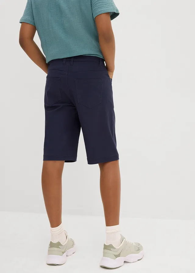Bermuda extensible à taille réglable, regular • bleu foncé • product-page.page-title-suffix