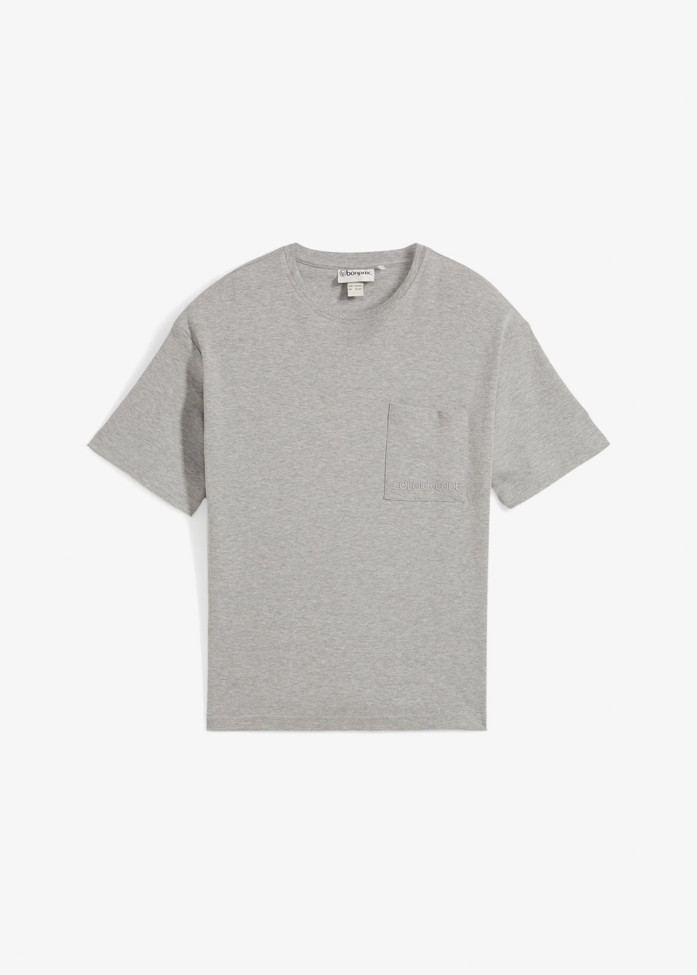 T-shirt oversize en coton épais • gris clair chiné chiné • product-page.page-title-suffix