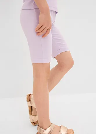 Colanți scurți din amestec elastic cu bumbac (set/3 buc.) • galben-lămâie deschis+liliachiu pastel+acvamarin • magazin bonprix