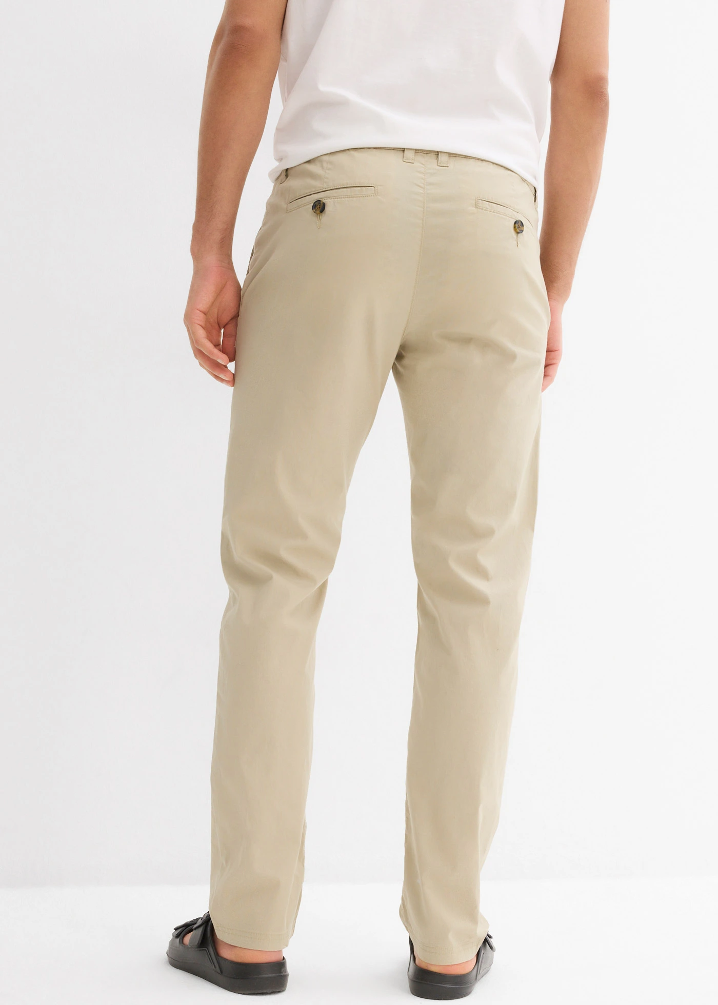 Lichte stretch chino, regular fit, straight • rookkaki • bonprix online shop