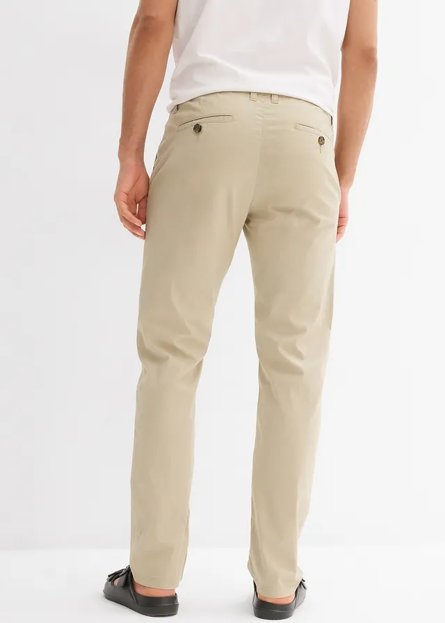 Lichte chino, regular fit, Kleur: rookkaki