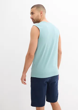 Lot de 2 marcels 100% coton • bleu minéral-bleu foncé • Boutique bonprix