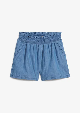 Szorty z gumką w talii z czystej bawełny organicznej • niebieski denim • sklep bonprix