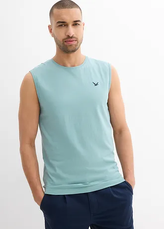 Lot de 2 marcels 100% coton • bleu minéral-bleu foncé • Boutique bonprix