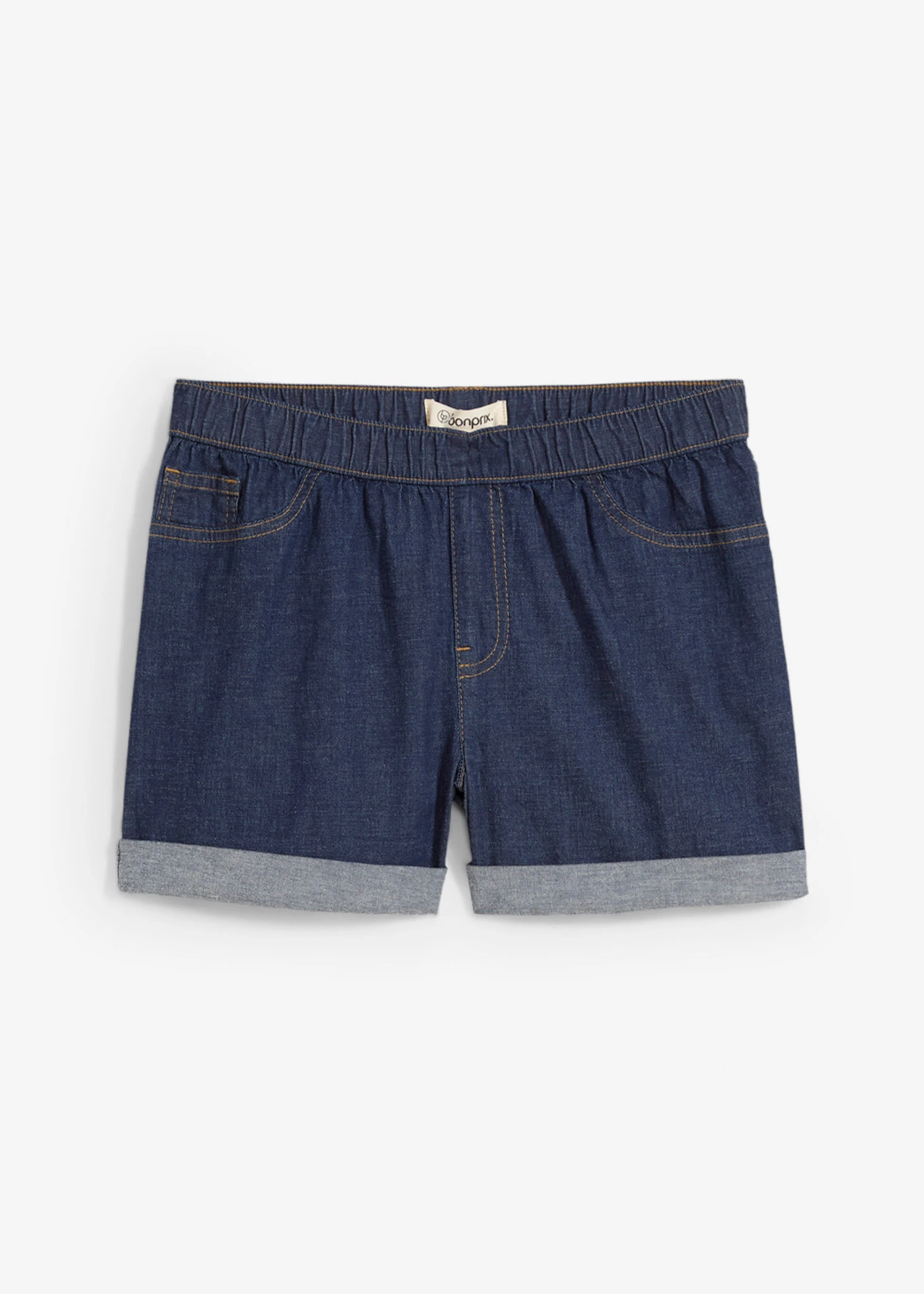 Džínové šortky, Mid Waist • nočně modrý denim • bonprix obchod