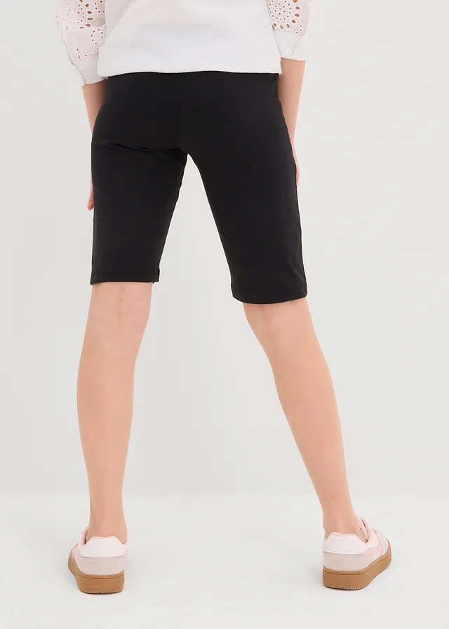Elastické šortky z bio bavlneného mixu (2 ks) • čierna + čierna • obchod bonprix