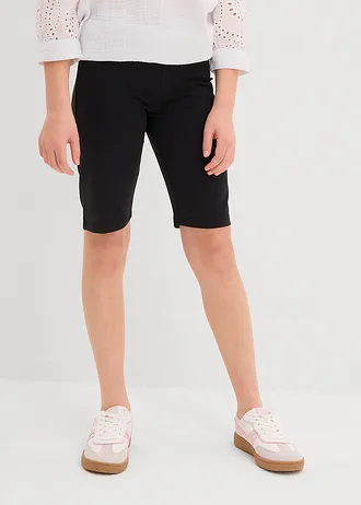 Biker short van een elastische katoenmix (set van 2), Kleur: zwart+zwart