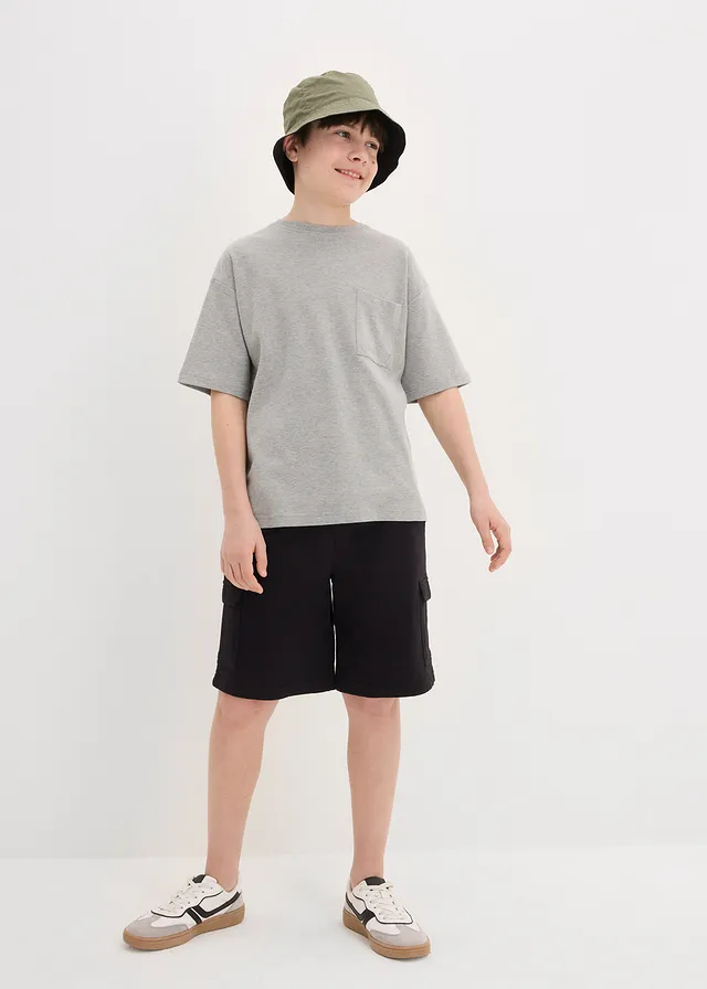 T-shirt oversize en coton épais • gris clair chiné chiné • product-page.page-title-suffix