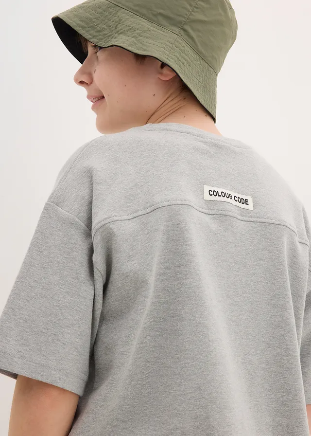 Overseized T-shirt met zwaar biologisch katoen • lichtgrijs gemêleerd mêlee • product-page.page-title-suffix