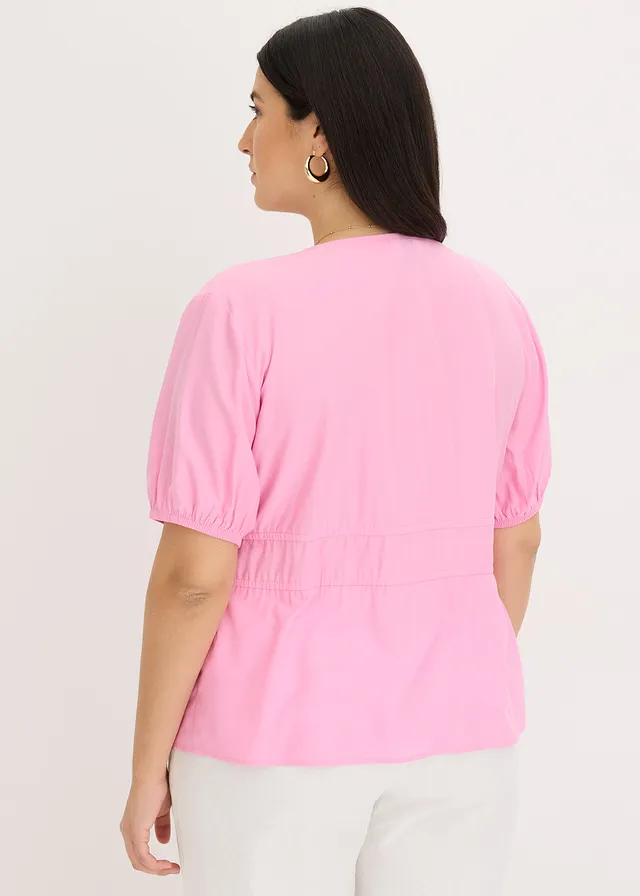 Chemisier à nouettes, Couleur: rose