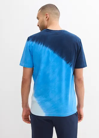 T-shirt van biologisch katoen • diepblauw gedessineerd • bonprix online shop