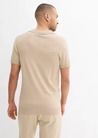 Poloshirt van fijn materiaal • sand • bonprix online shop