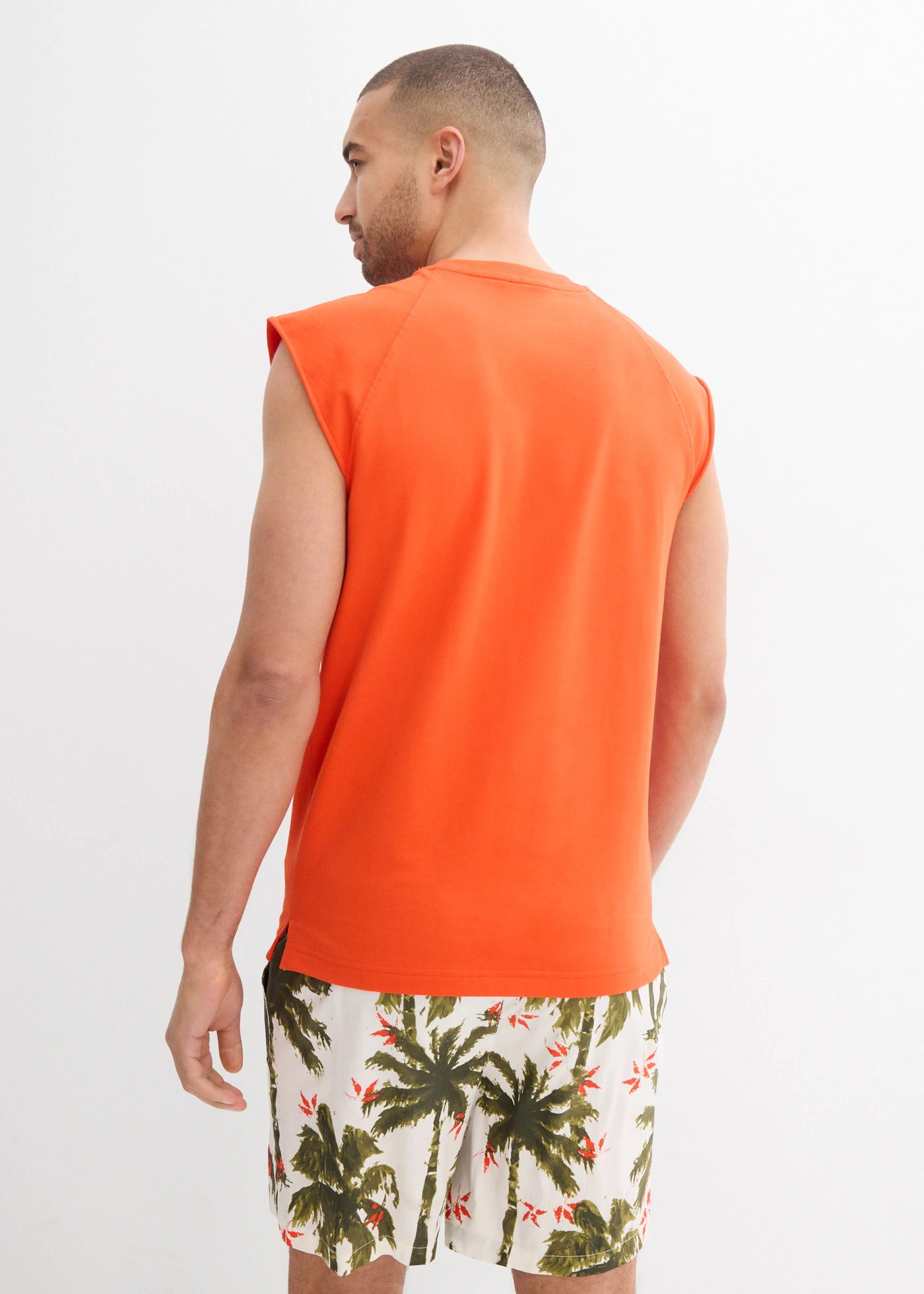 Mikina bez rukávů, z čisté bavlny • oranžová • bonprix obchod