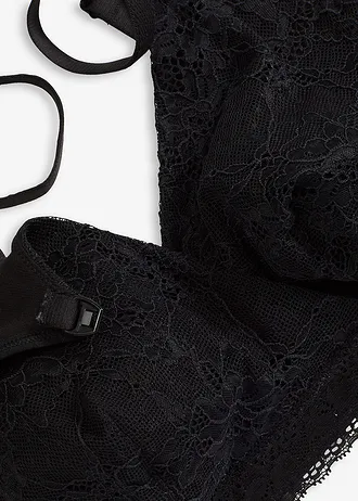 Voedingsbh zonder beugels met kant en biologisch katoen • zwart • bonprix online shop