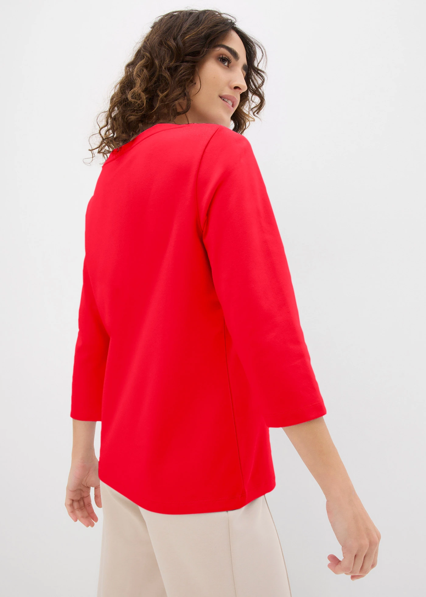 Tričko z těžké čisté organické bavlny • lávově červená • bonprix obchod