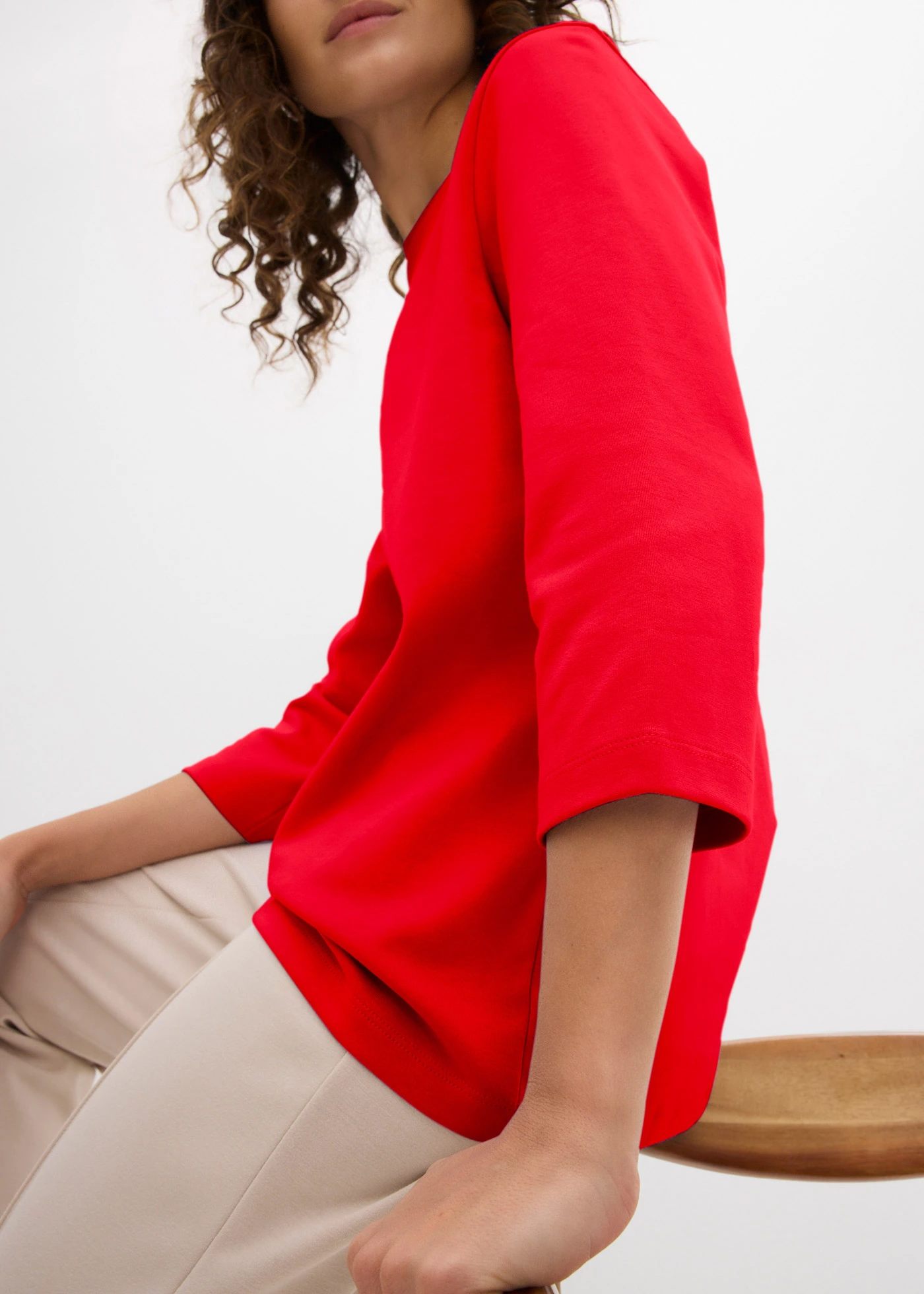 Tričko z těžké čisté organické bavlny • lávově červená • bonprix obchod