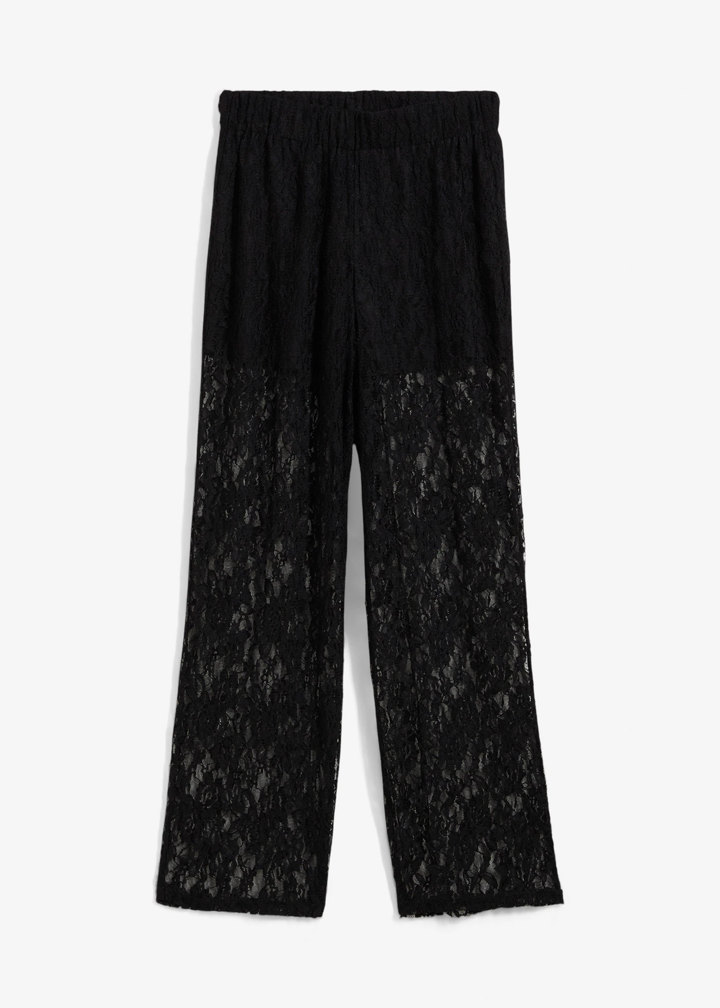 Broek met kant • zwart • bonprix online shop