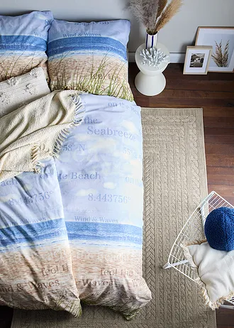 Dekbedovertrek met maritiem dessin • lichtblauw - lichtblauw - wit... - zilverkleur - lichtblauw - blauw - zandbeige - lichtbruin - lichtbruin - lichtbruin - taupe - grijsbruin - cactusgroen - mosgroen - donkermosgroen • bonprix online shop
