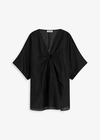 Transparante strandtuniek • zwart • bonprix online shop