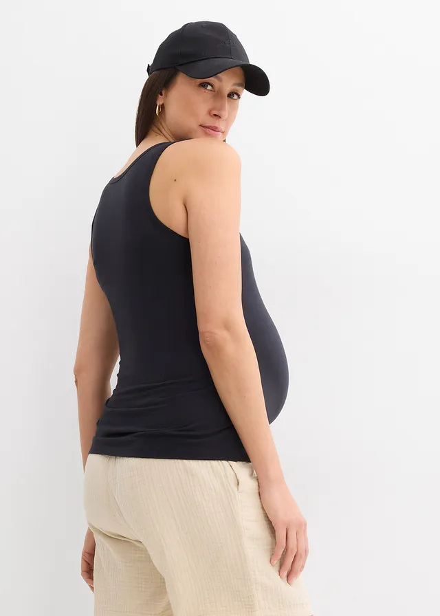 Top de grossesse et d’allaitement en coton avec soutien-gorge intégré • noir • product-page.page-title-suffix