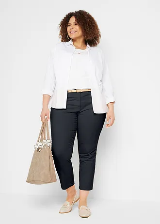 7/8 stretchbroek, Kleur: zwart